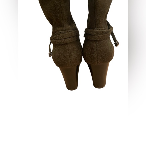 Preloved Predictions Suede Calf Length Heeled Boots - Picture 3 of 6